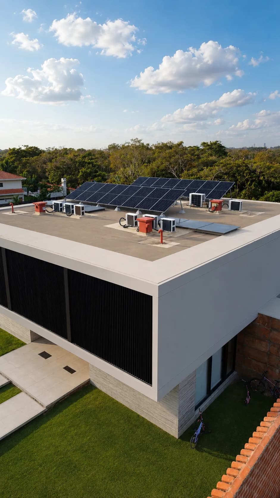Instalación fotovoltaica de RenovaSol sobre techo de losa